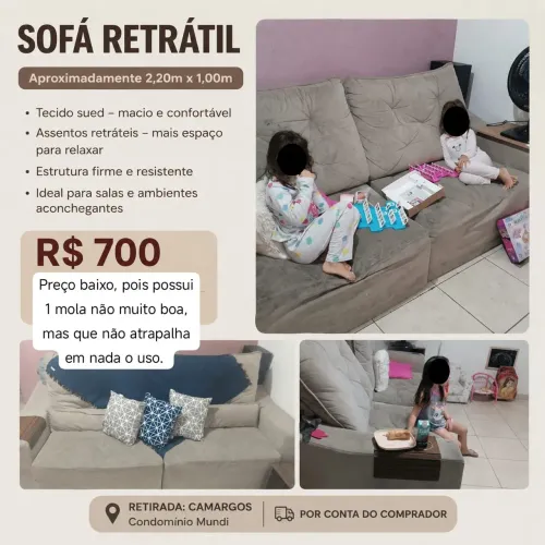 Sofá retrátil