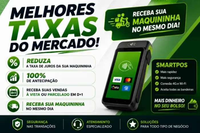 Maquininha cartão de Credito Melhor Taxa