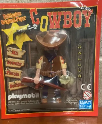 Playmobil Western- kit com 2 figuras: Bandido armado e Velho da Fazenda (Novos)
