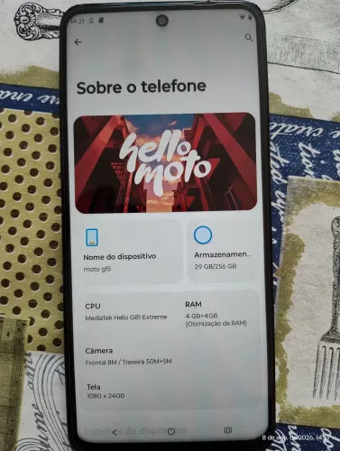 Motorola Moto G15 256 gigas