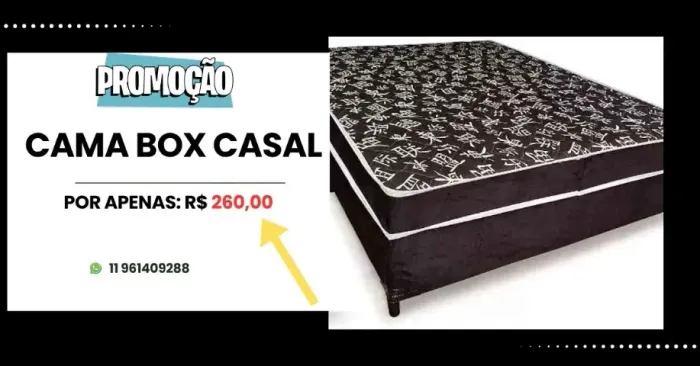 cama box casal (promoção)