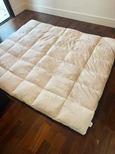 Pillow top de pluma para cama Queen