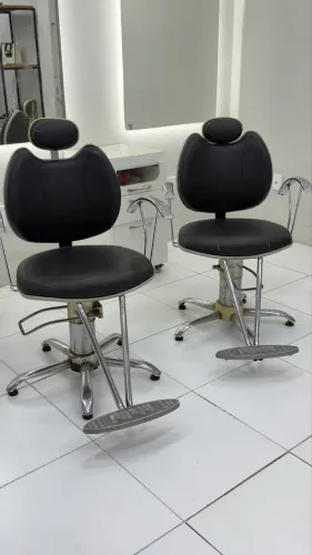 Cadeira de salão, corte, cabeleireira.