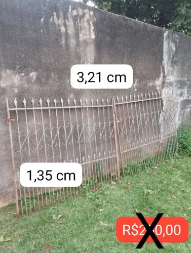 Portão e grades para janelas