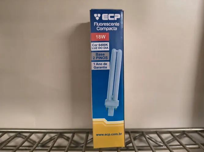 Kit 10 Lâmpada Compacta Fluorescente 18w G24q-2 6400k Ecp