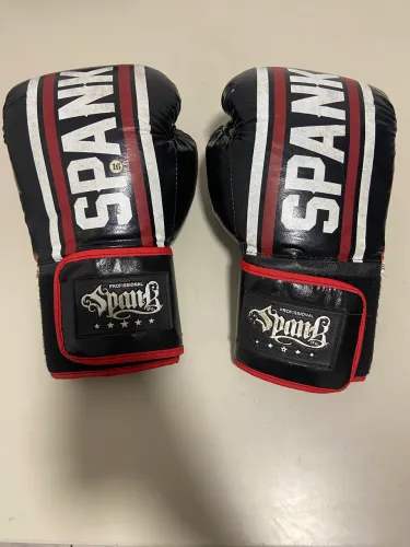 Luva e caneleira spank originais para muay thai e kickboxing