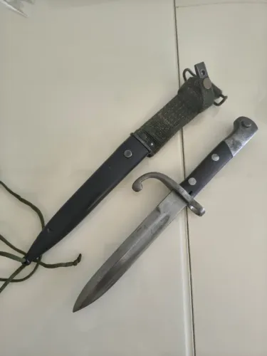 Baioneta Antiga Mauser M1908/34 - Fábrica De Itajubá / IMBEL