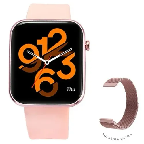 SmartWatch KABUM! smart 500, Rosé + Pulseira Extra Rosé Magnético