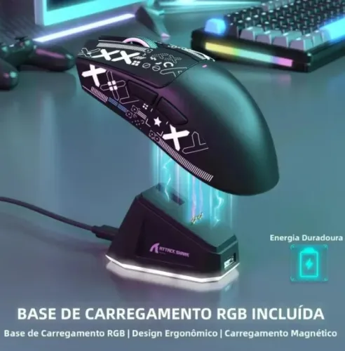 Lacrado! Attack Shark X11 Mouse Gamer PAW3311
