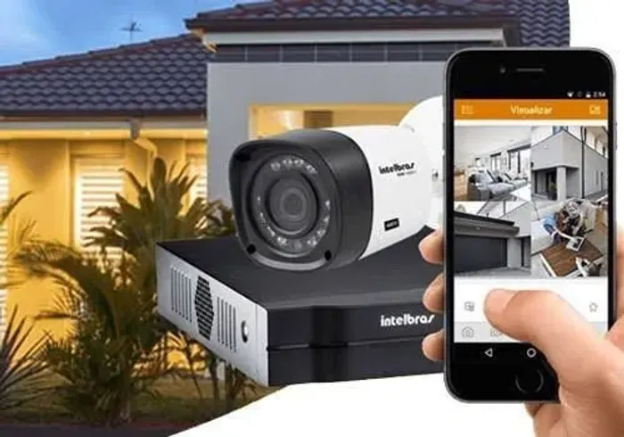 Kit Intelbras DVR + câmeras e instalação completa