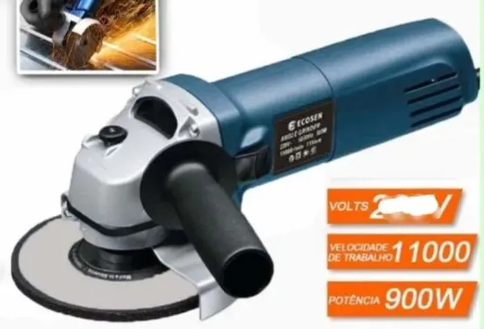 Esmerilhadeira Lixadeira Angular 900w 115mm 4.1/2 11000rpm Ecosen