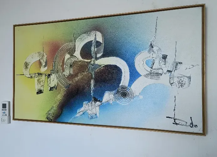 Quadro abstrato em pintura à óleo - belíssimo