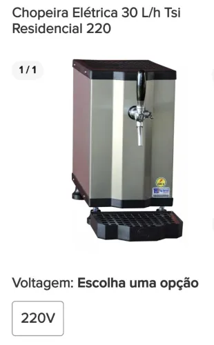Chopeira 30 Lts p/h -TSI completa