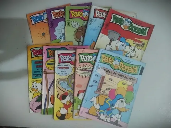 Revistas Antigas Pato Donald 1989/90 - Lote 10 Edições Raras Abril