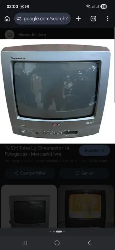 Tv De 14 Polegadas Tela De Tubo Lg Cinemaster Bivolt Tri / Game | 