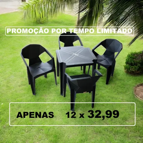 Promoção de mesa e cadeira por tempo limitado
