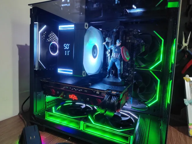 PC Gamer Com VGA Radeon RX 580 RED Devil + Ryzen 5700X