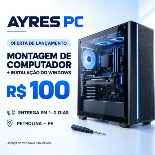 MONTAGEM de computador e INSTALAÇÃO do Windows