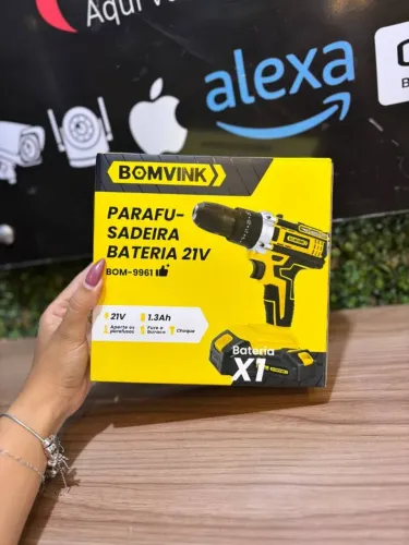 Parafusadeira a Bateria Recarregavel 21V BOM-9661 BOMVINK - PRODUTO NOVO COM GARANTIA
