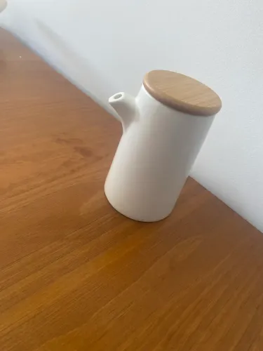 Porta Azeite com tampa de bambu 250ml