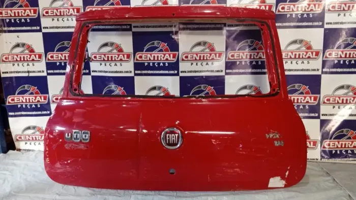 tampa porta malas fiat uno 11/12 vermelho