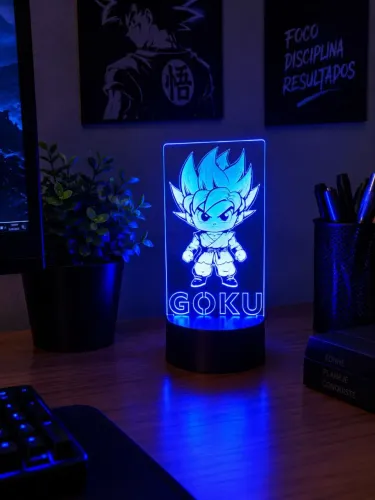 Dragon Boll Luminária Decorativa De Mesa RGB 3 Pilhas AA Ou USB