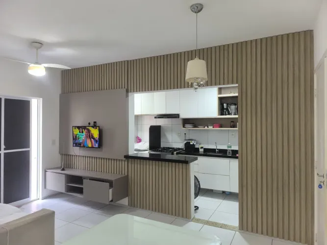 ALUGO APARTAMENTO SEMI MOBILIADO E CLIMATIZADO COM 2 QUARTOS SENDO 1 SUÍTE