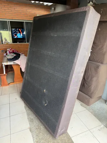 Base cama de casal usada