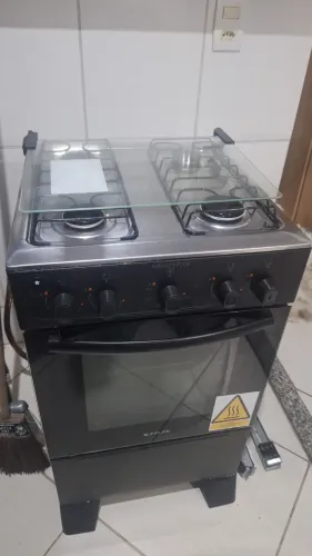 Fogão convertido para gás de rua
