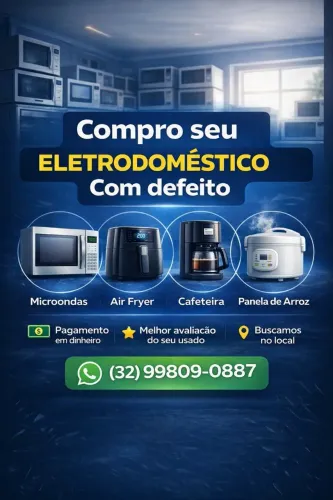 Quebrou? Eu Compro! Microondas, Air Fryer e Mais - Pagamento Imediato