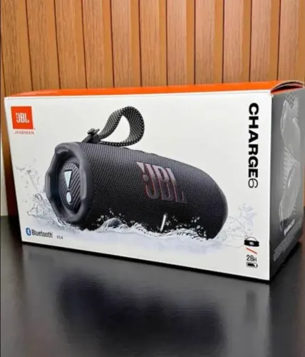 JBL Charge 6 Preta Original Nova