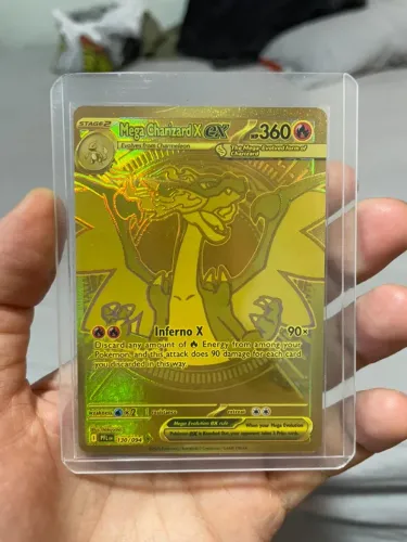 Carta - Mega Charizard X ex (130/094) - Coleção Fogo Fantasmagórico - INGLÊS