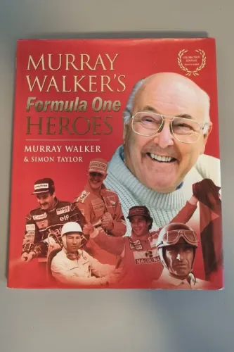 Livro "Murray's Walker Formula 1 Heroes" - em inglês