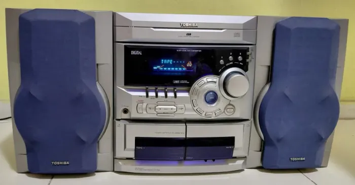 Mini System Toshiba MS-6525CD - Com Caixas - Excelente para Restauro ou Colecionador