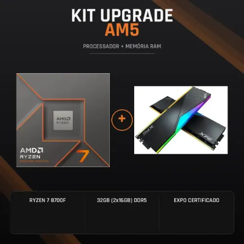 Kit Upgrade Ryzen 7 8700f Am5 + 32gb (2x16gb) Ddr5 Xpg Expo (Usado)