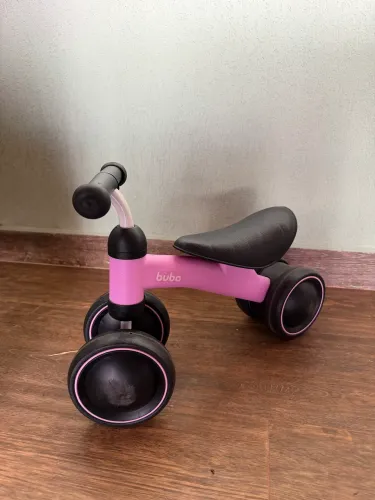 Bicicleta de Equilíbrio Infantil Buba Rosa