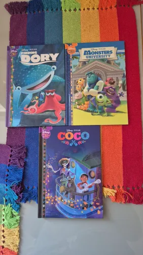Kit 3 livros disney em inglês 