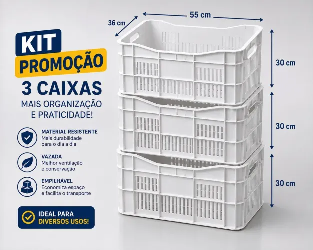 Caixa vasadas multiuso