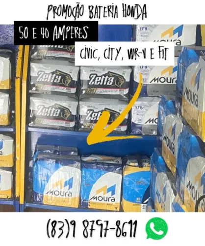 Bateria Moura Honda 40 e 50