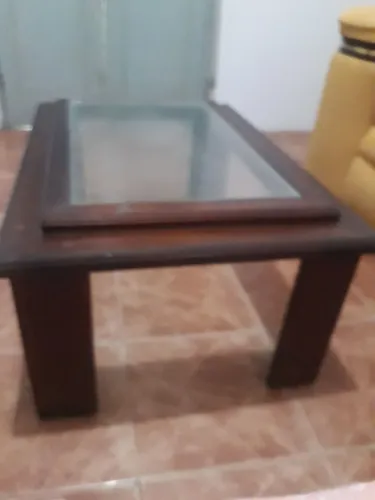 Centro de mesa de madeira sucupira