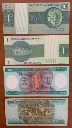 Notas RARAS (cédulas) CRUZEIRO para negociação