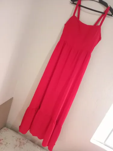 Vestido vermelho longo 
