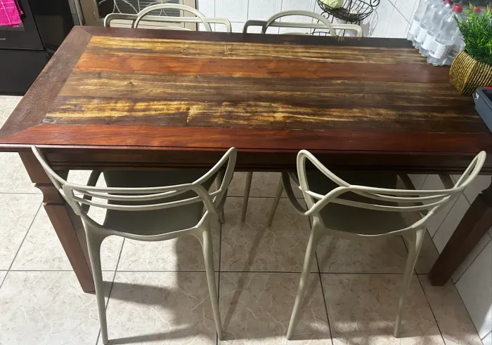 Kit 4 Cadeiras de Jantar Allegra La Mobilia Cor Bege Nude