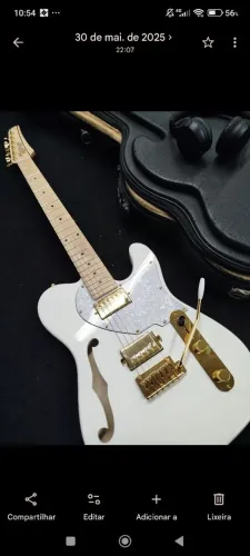 Guitarra Seizi katana Kabuki HH-White Gold