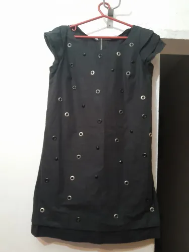 vestido preto Maria Filó