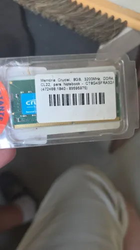 Memoria ram crucial 8gb DDR4 3200mhz para notebook