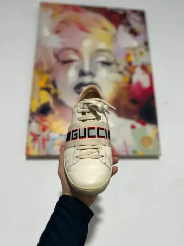 Gucci Ace Logo Leather Sneaker