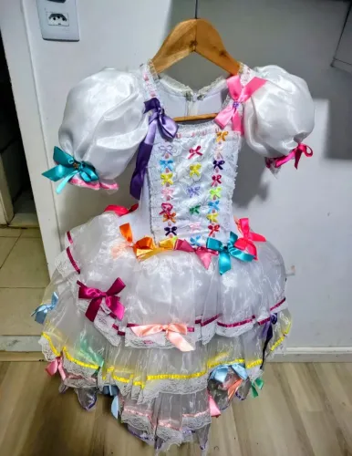 Vestido Festa Junina Infantil / Noivinha Caipira