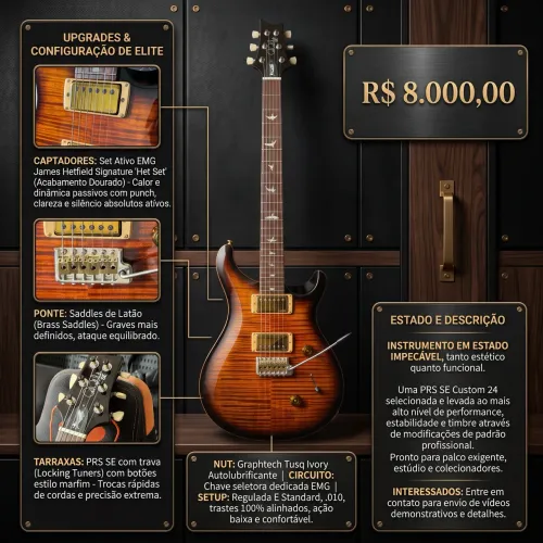 Guitarra PRS SE Custom 24 