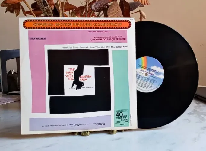lp vinil - trilha sonora filme o homem do braço de ouro 1988